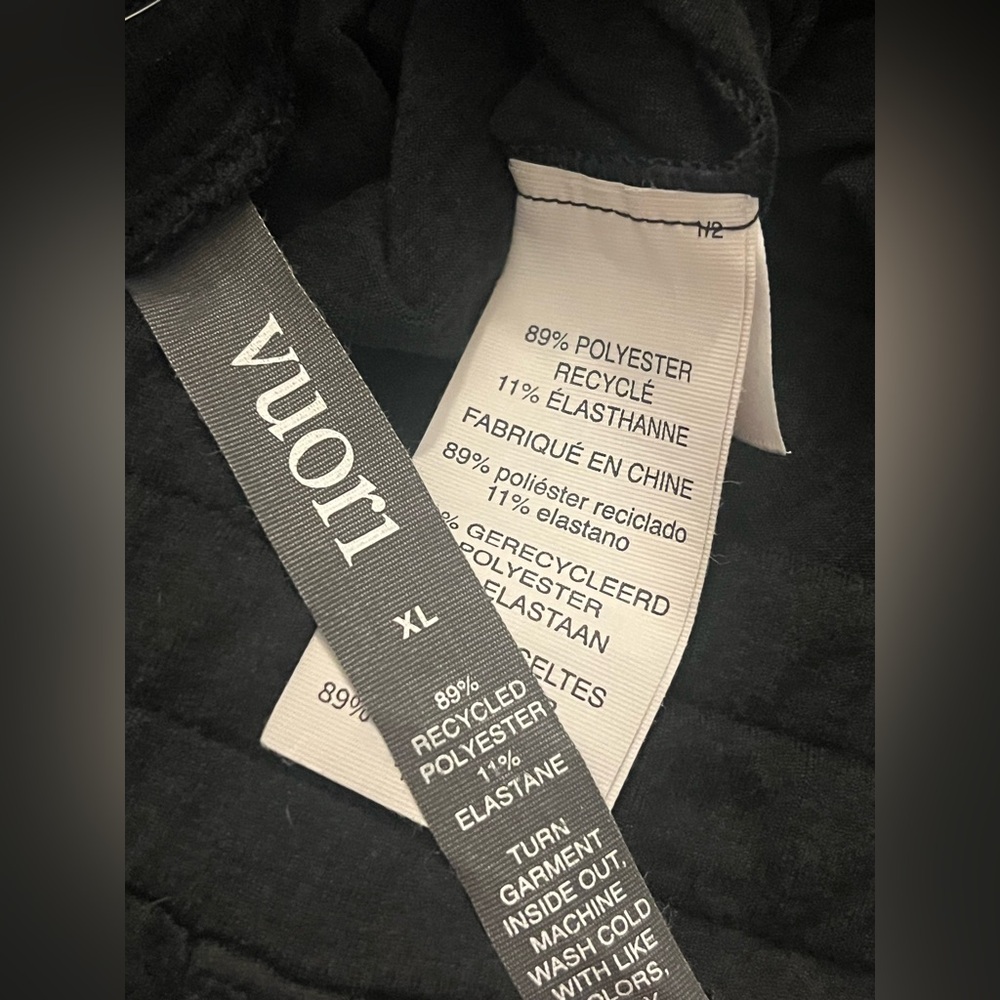 NWOT Vuori Halo Wide Leg Joggers Black XL - Picture 7 of 10